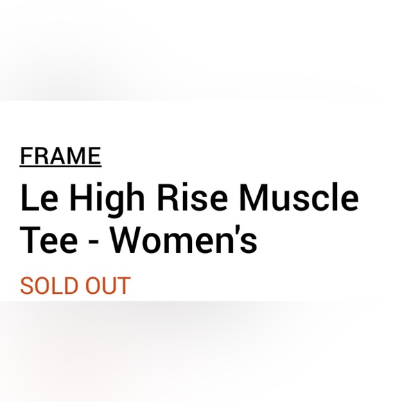 NWT•FRAME Le High Rise Muscle Tee - Picture 15 of 16